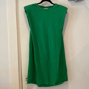 Aritzia Babaton Shoulder Pad Jersey Dress